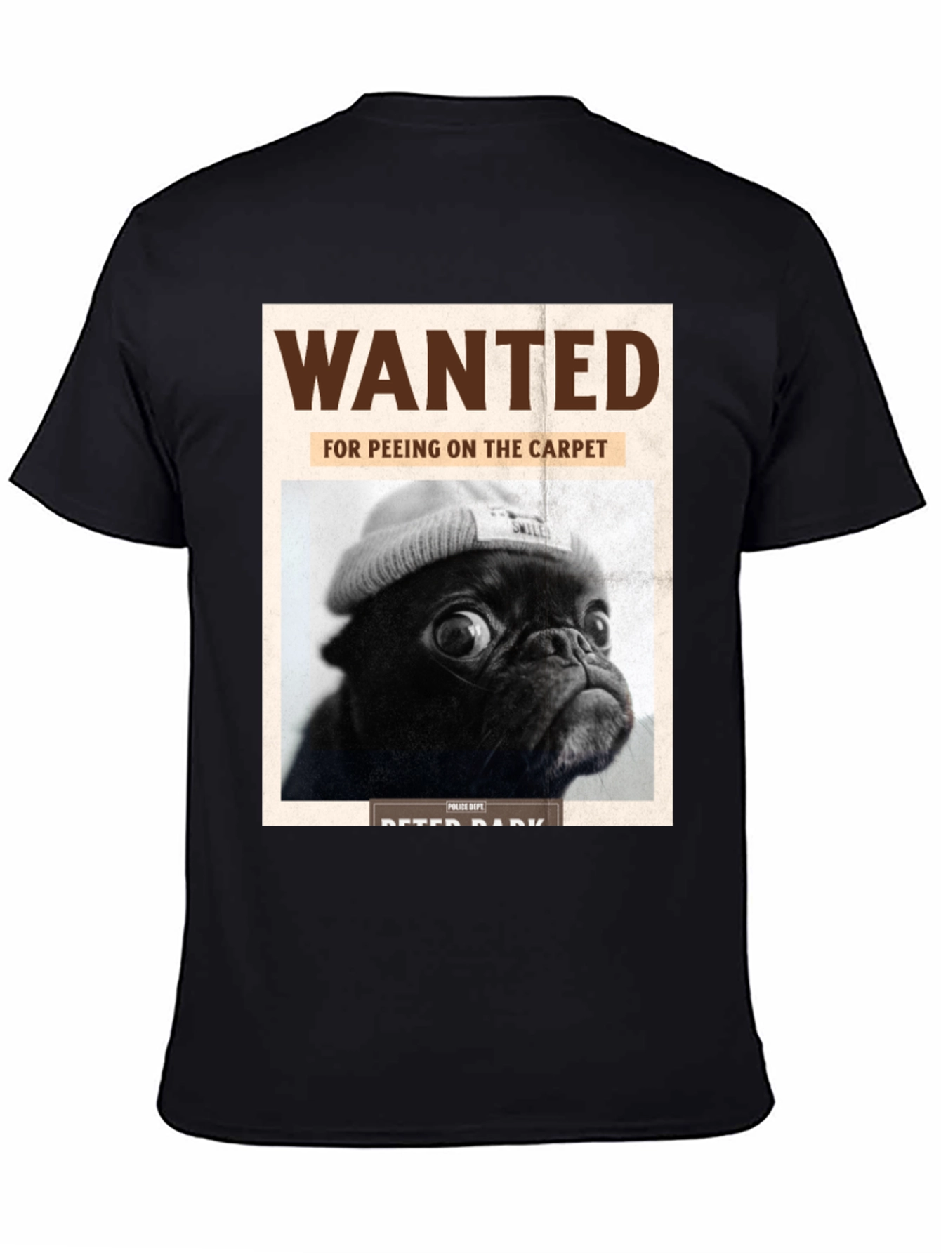 Wanted Pug T-Shirt