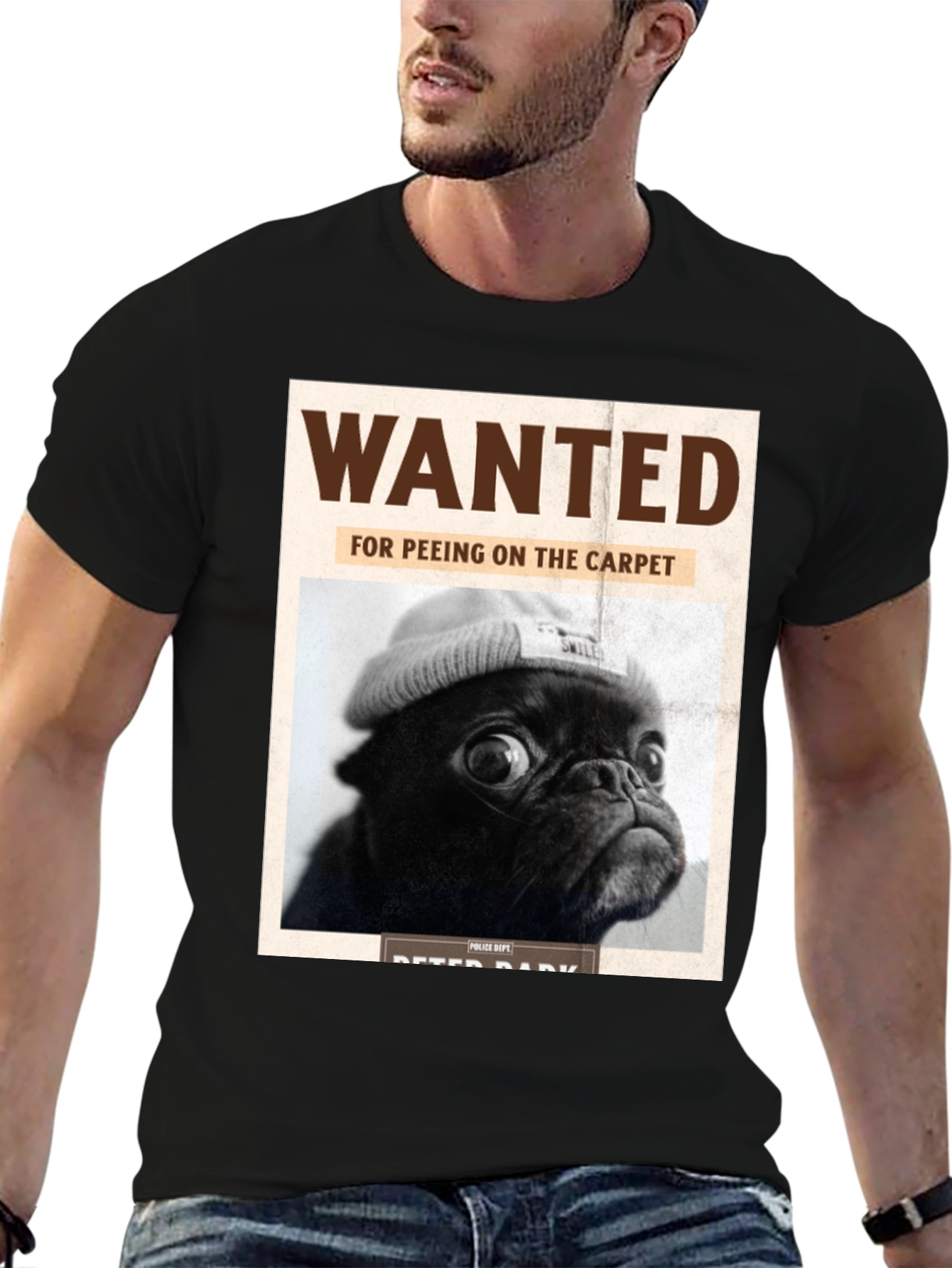 Wanted Pug T-Shirt