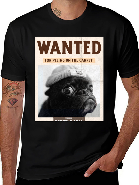 Wanted Pug T-Shirt