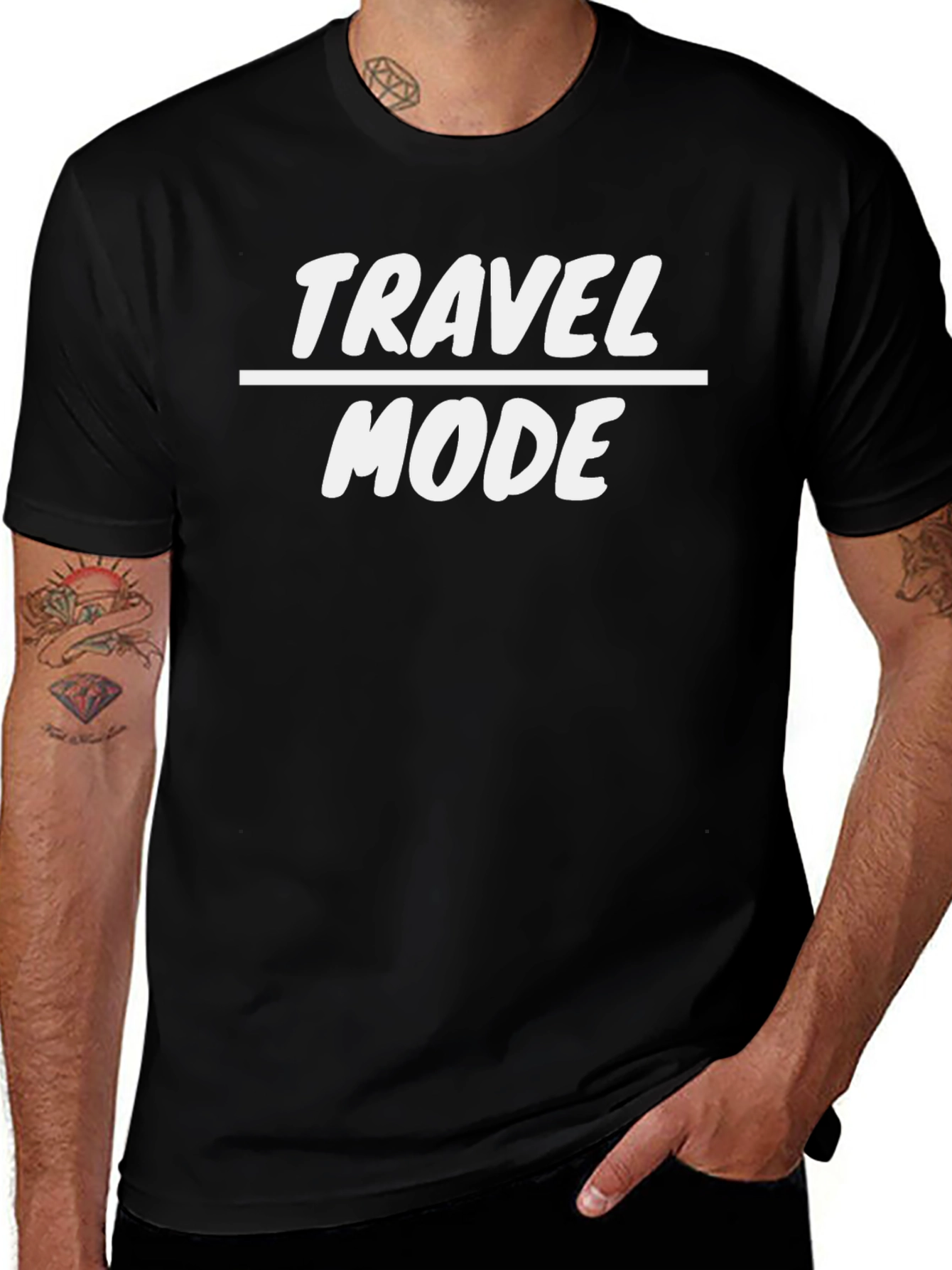 Travel Mode Black T-Shirt