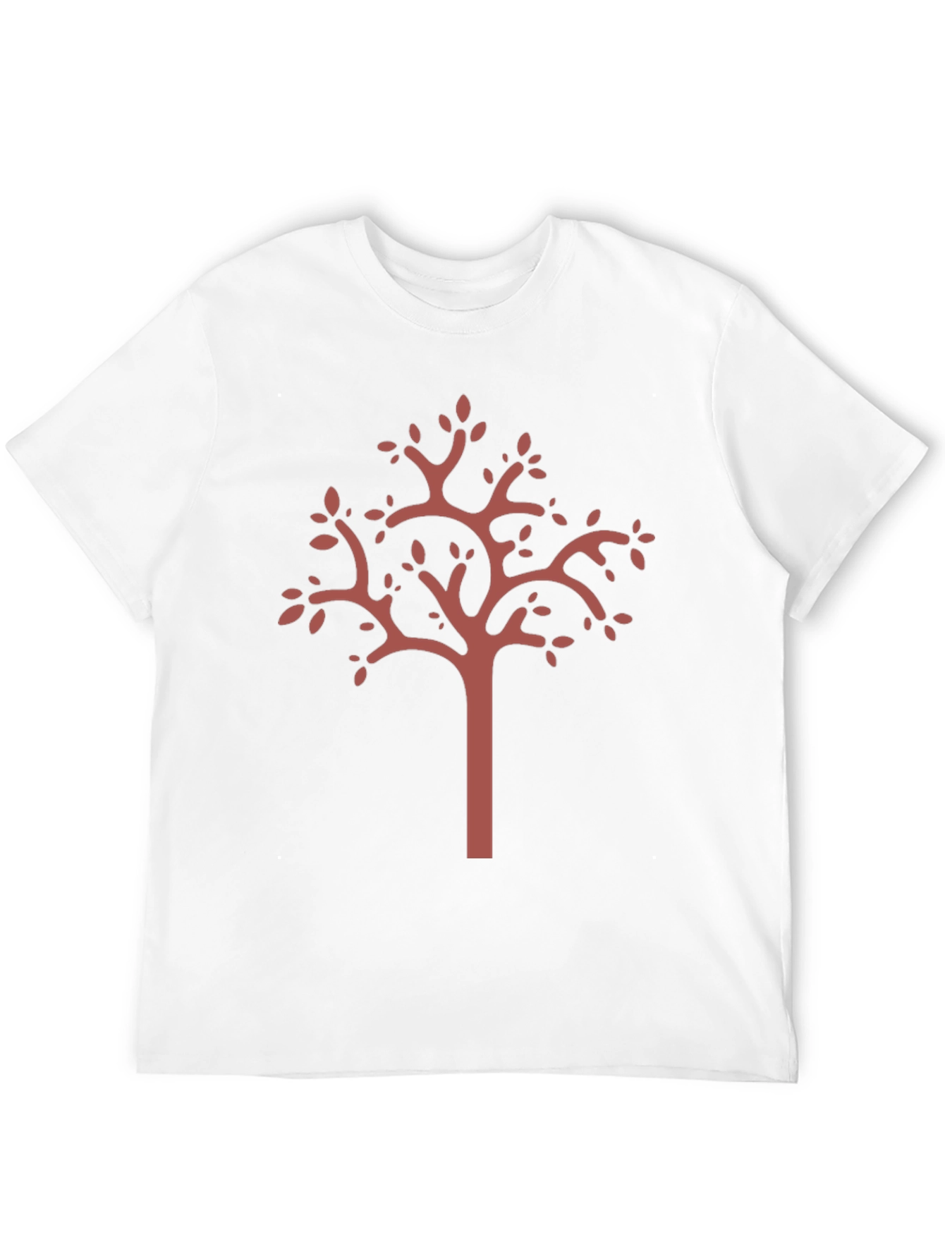 Abstract Tree Graphic Tee - Stylish Black T-Shirt