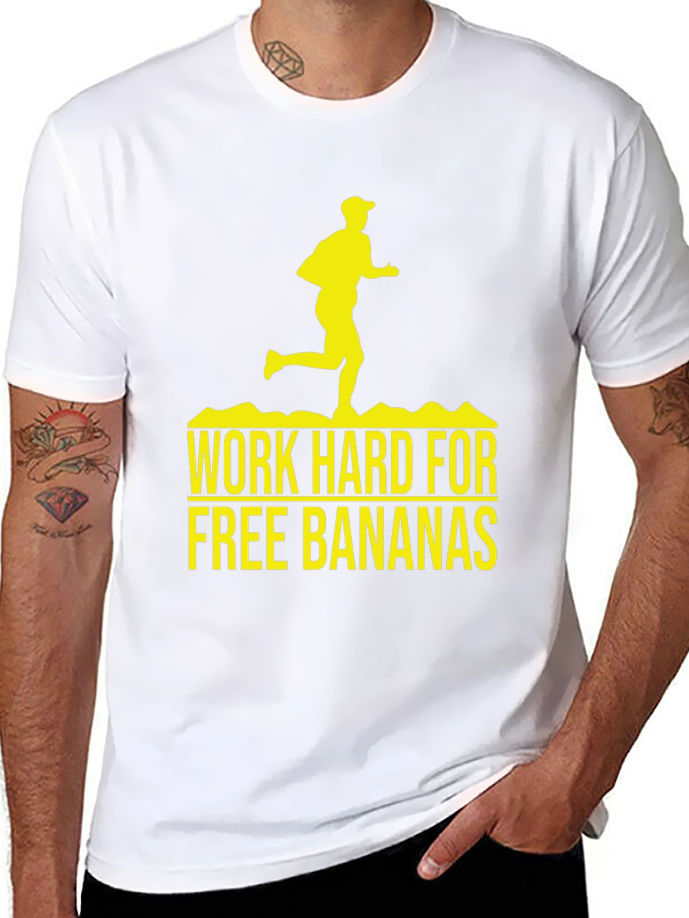 Work Hard For Free Bananas Graphic Tee