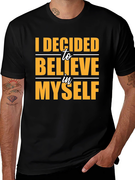 Believe In Myself Black Graphic Tee