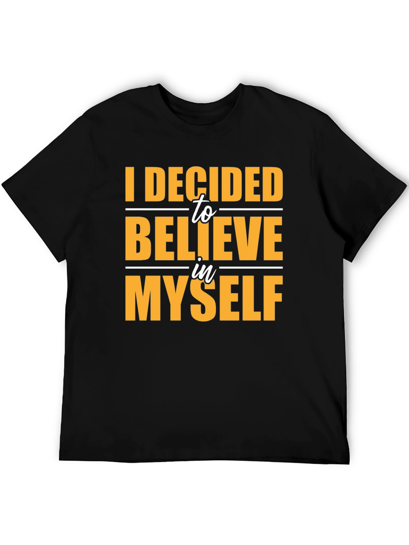 Believe In Myself Black Graphic Tee