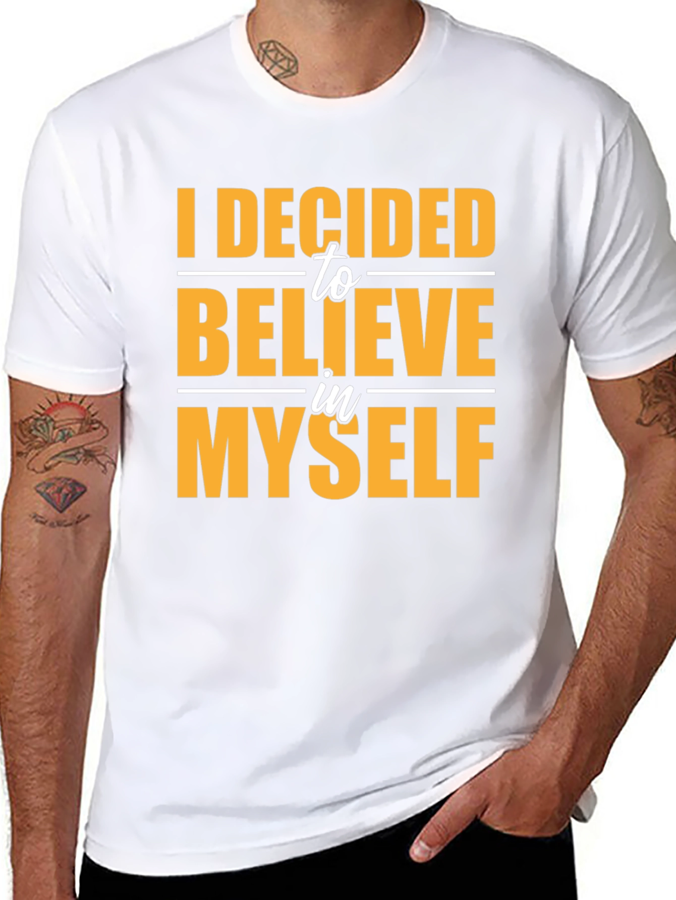 Believe In Myself Black Graphic Tee