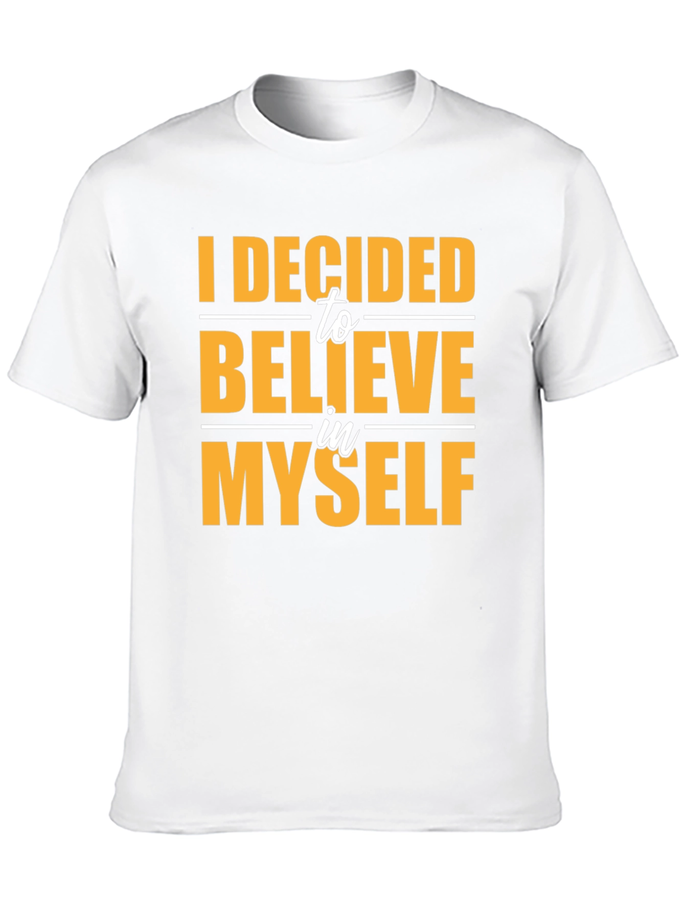Believe In Myself Black Graphic Tee