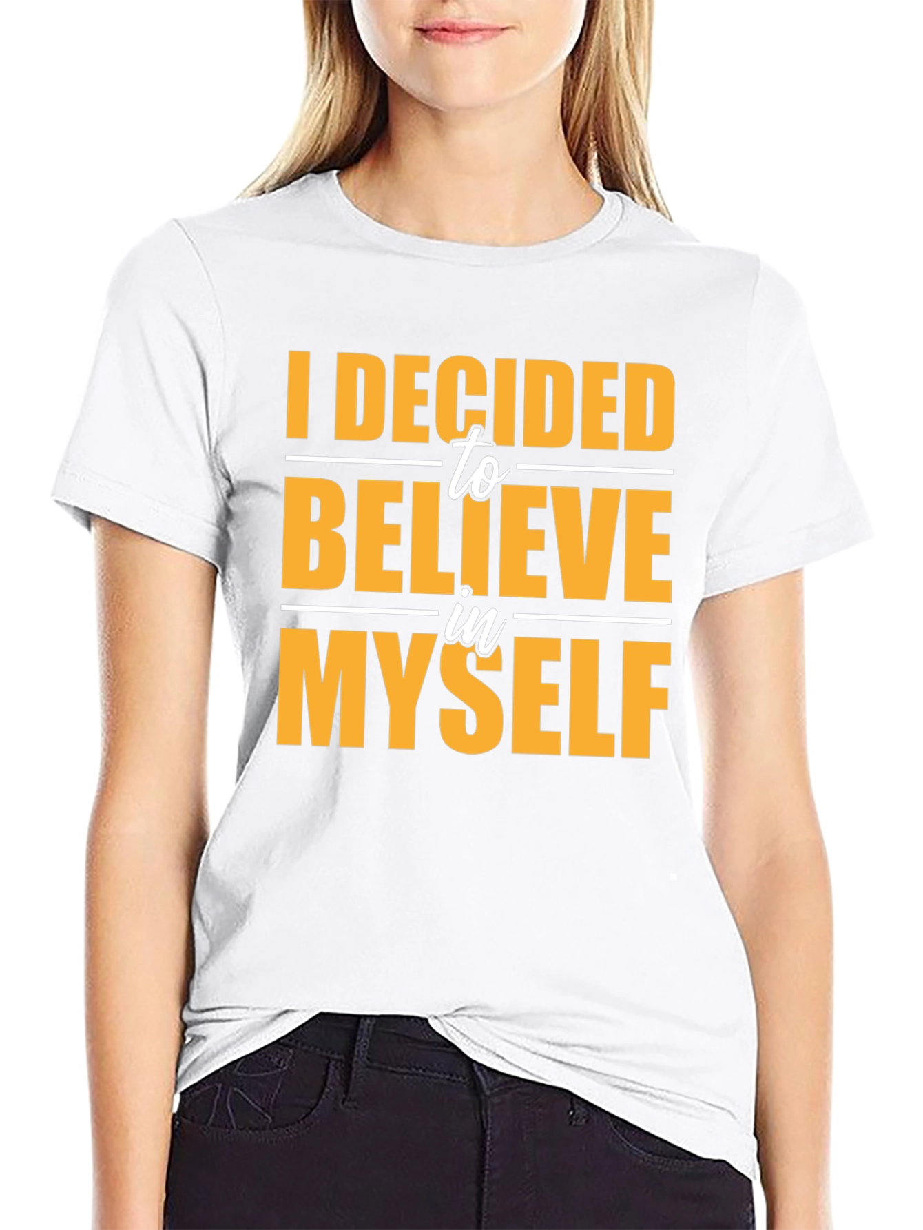 Believe In Myself Black Graphic Tee