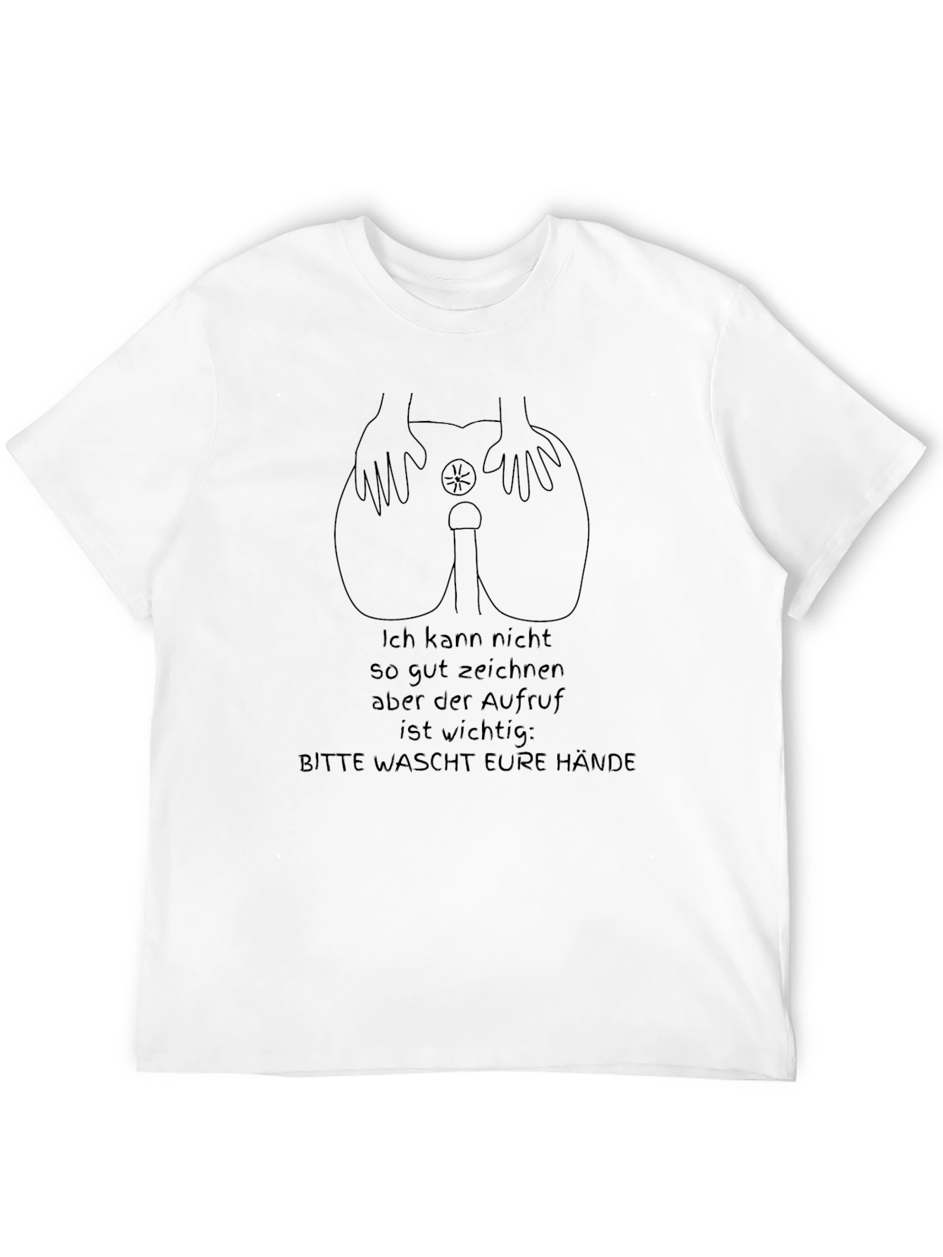 Wash Your Hands Graphic Tee - Black