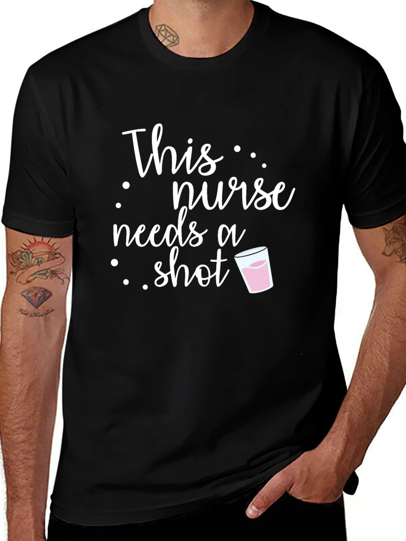 This Nurse Needs A Shot Graphic T-Shirt