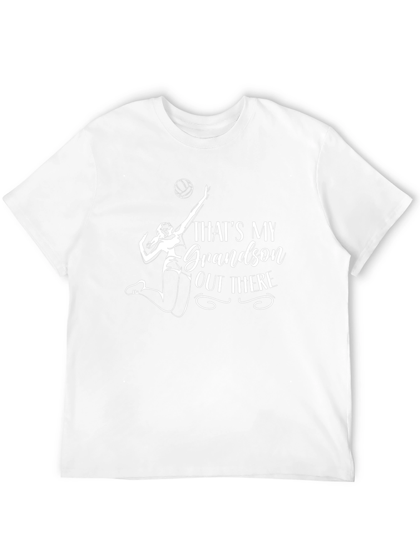 Thats My Grandson Out There Volleyball Graphic T-Shirt