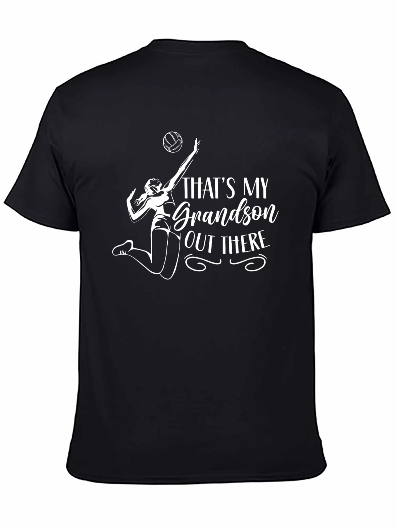 Thats My Grandson Out There Volleyball Graphic T-Shirt
