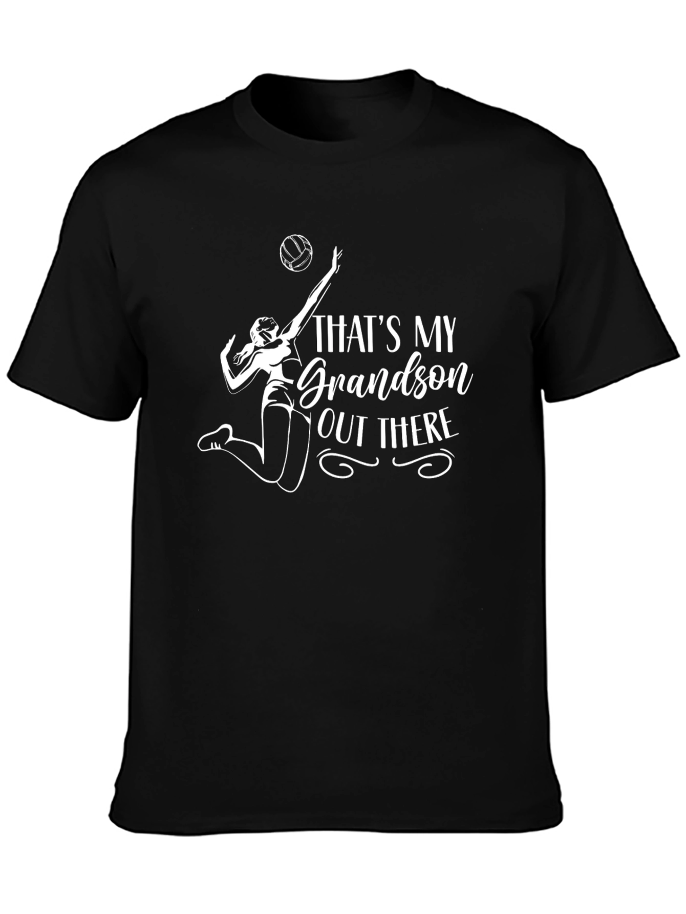 Thats My Grandson Out There Volleyball Graphic T-Shirt