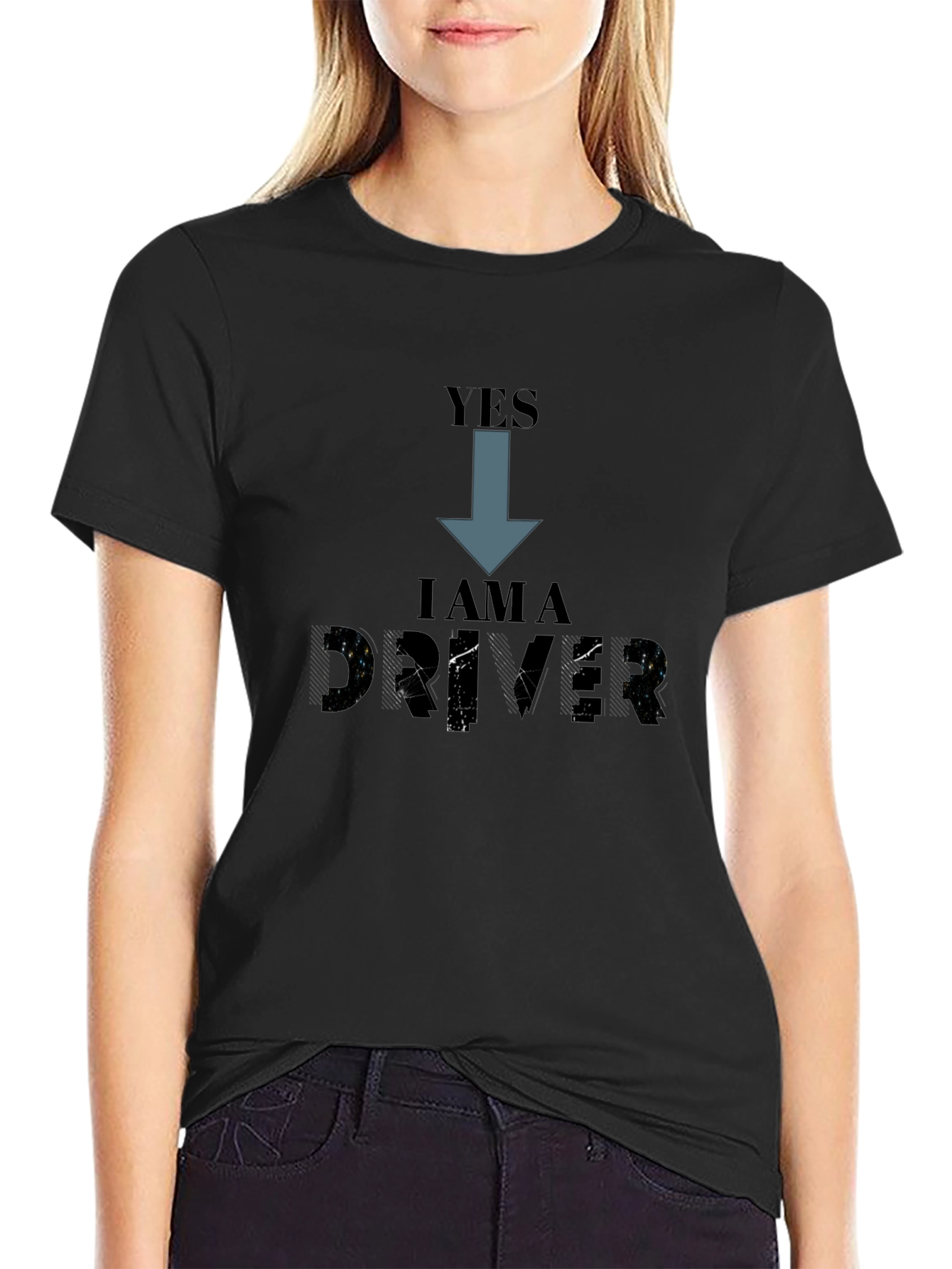 Yes I am a Driver T-Shirt - Black