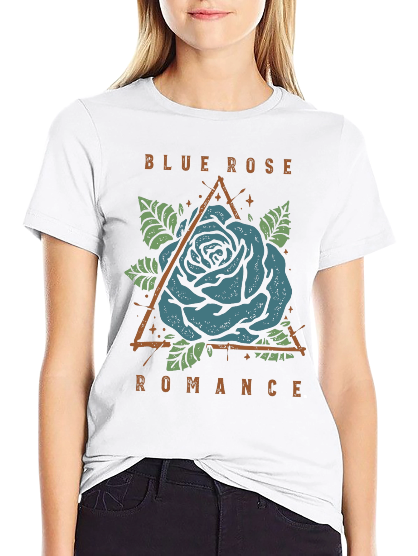 Blue Rose Romance Graphic Tee