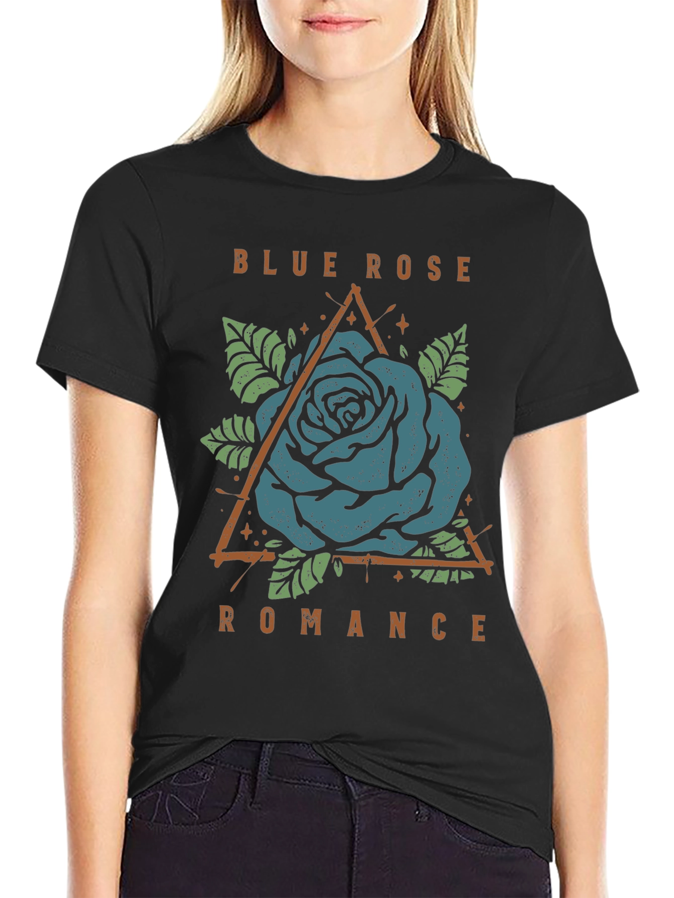 Blue Rose Romance Graphic Tee