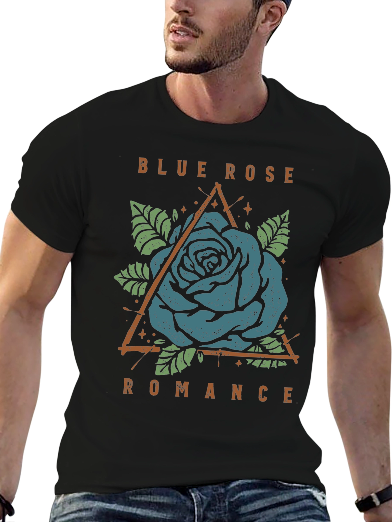 Blue Rose Romance Graphic Tee