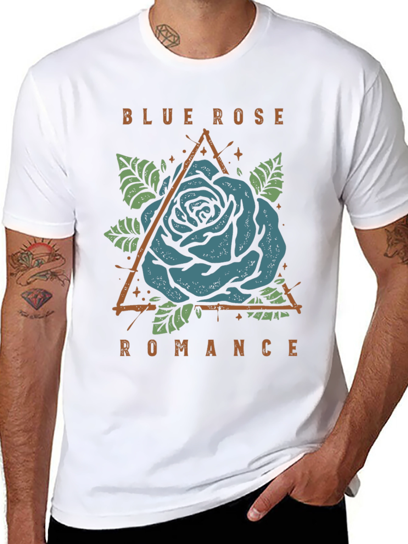 Blue Rose Romance Graphic Tee
