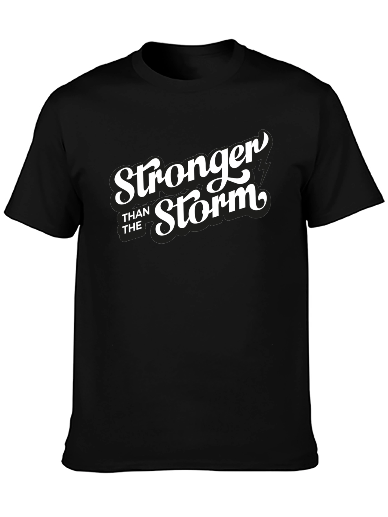 Stronger Than The Storm Black Graphic Tee