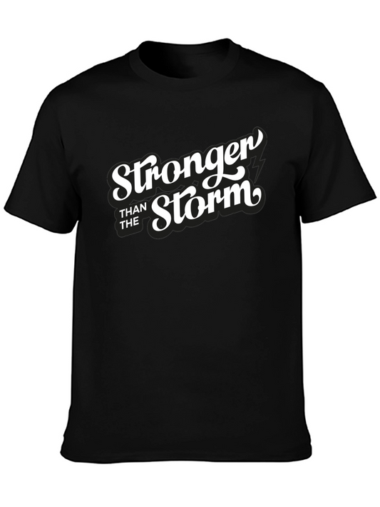 Stronger Than The Storm Black Graphic Tee