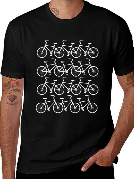Bicycle Pattern T-Shirt