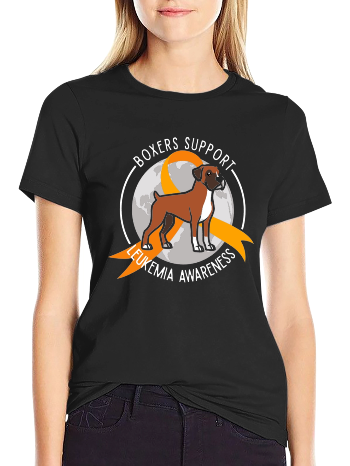 Boxer Leukemia Awareness T-Shirt
