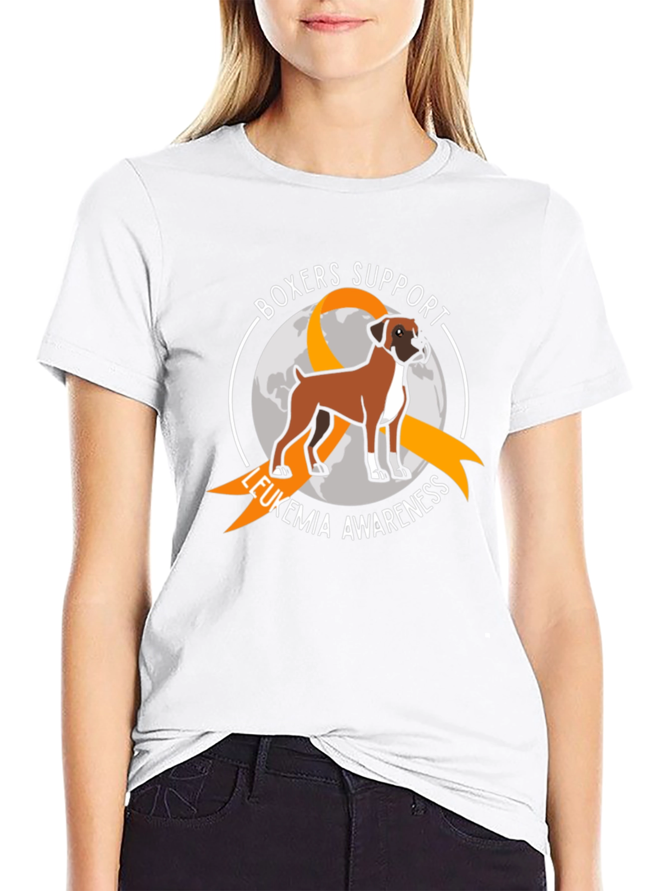 Boxer Leukemia Awareness T-Shirt