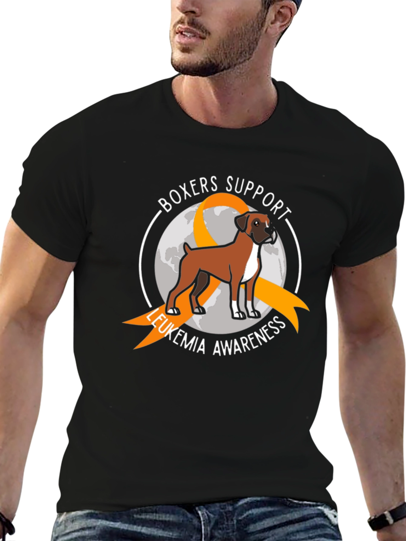 Boxer Leukemia Awareness T-Shirt