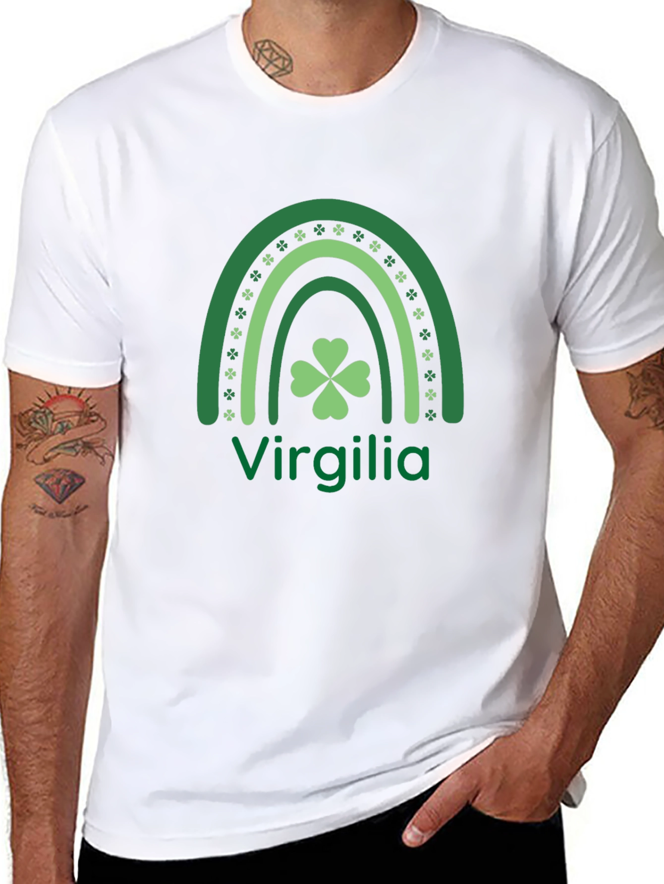 Virgilia St. Patricks Day Rainbow T-Shirt