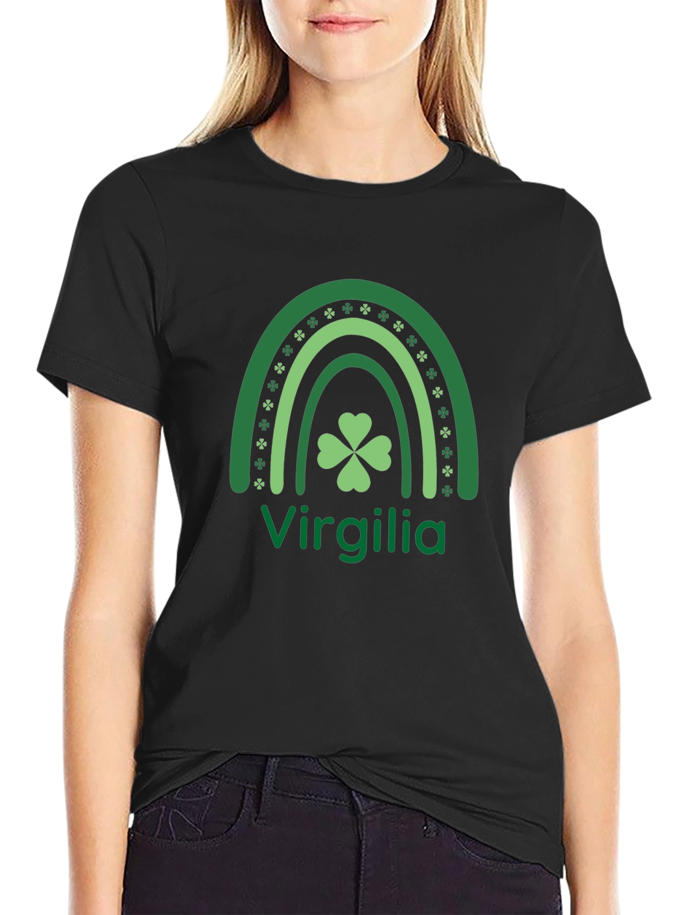 Virgilia St. Patricks Day Rainbow T-Shirt