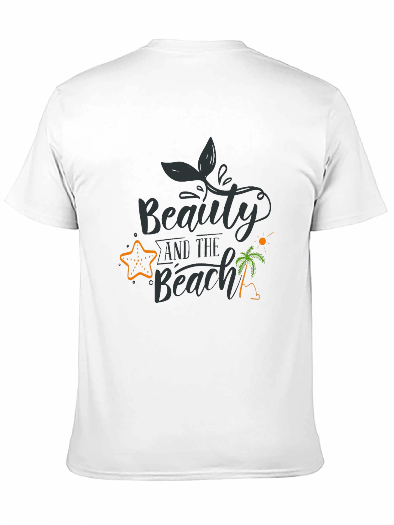 Beauty and the Beach Black Graphic Tee