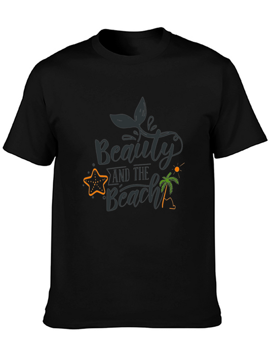 Beauty and the Beach Black Graphic Tee