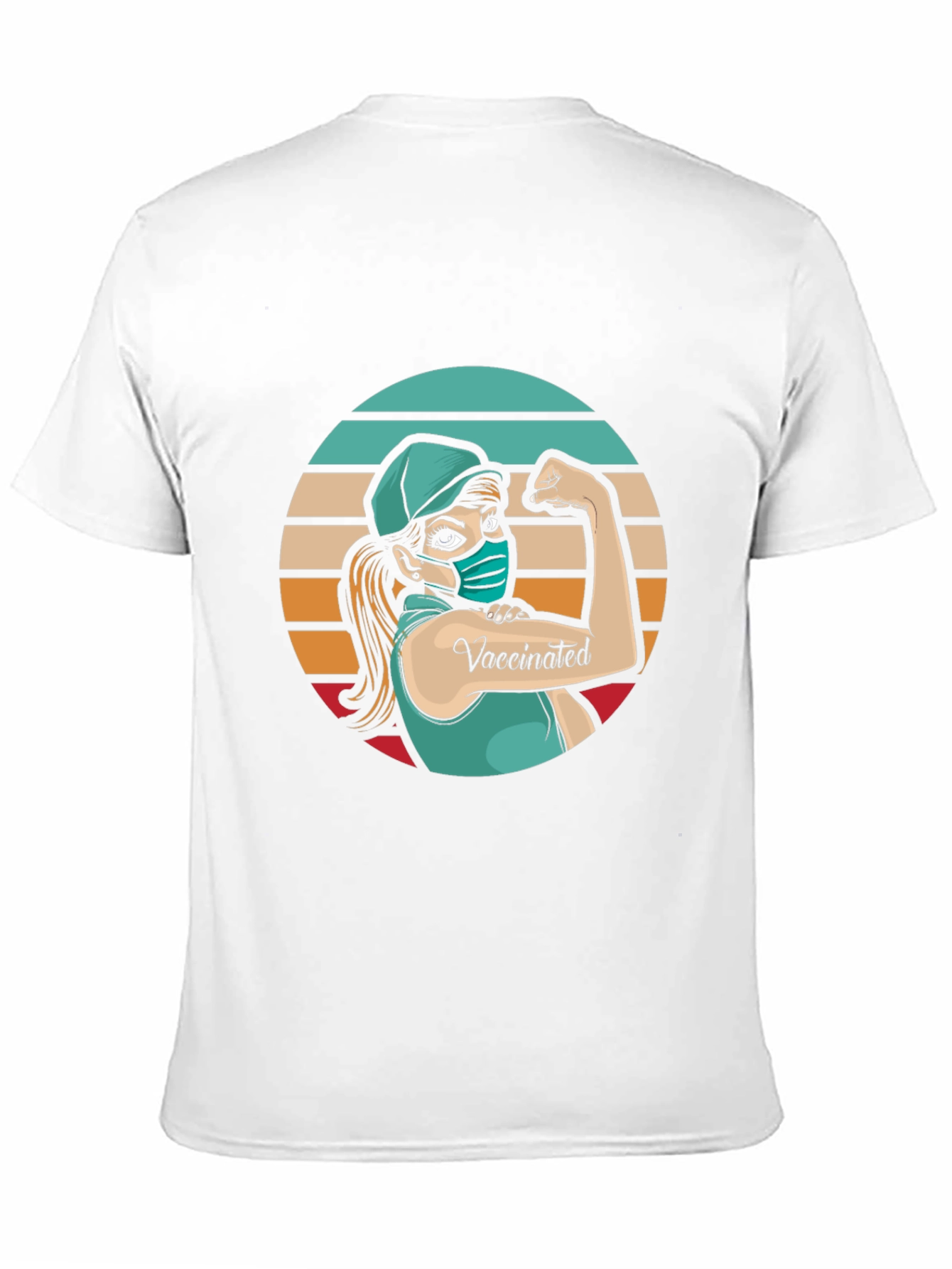 Vaccinated Woman Graphic T-Shirt - Black