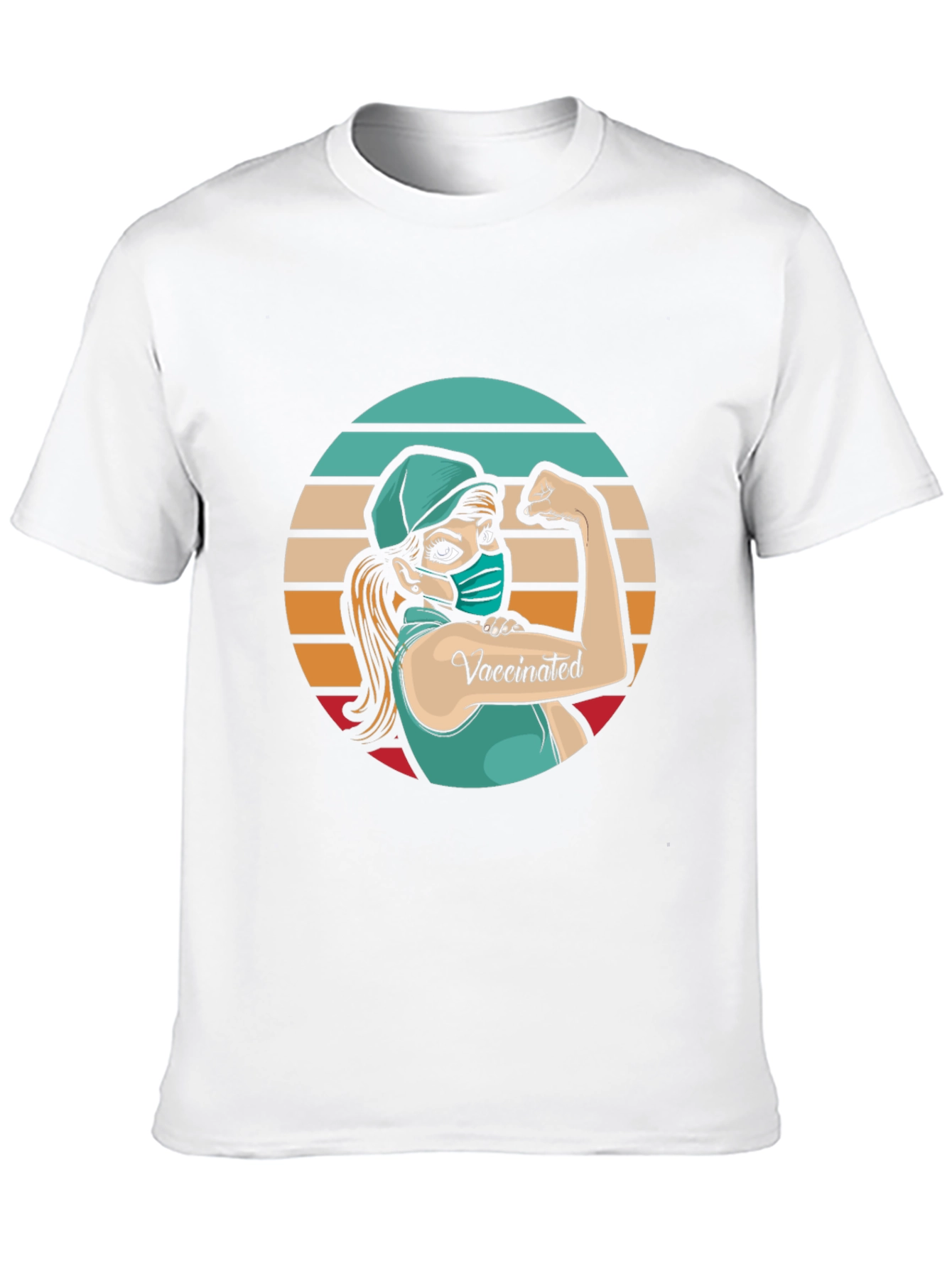 Vaccinated Woman Graphic T-Shirt - Black