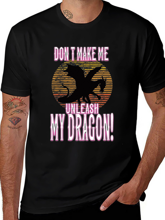 Unleash My Dragon Black Graphic Tee