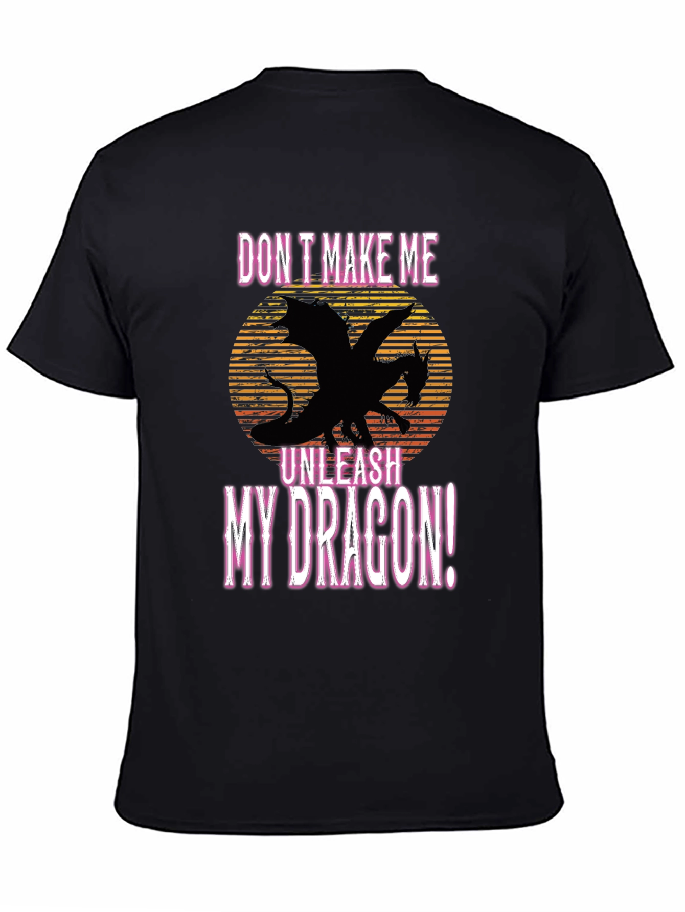 Unleash My Dragon Black Graphic Tee