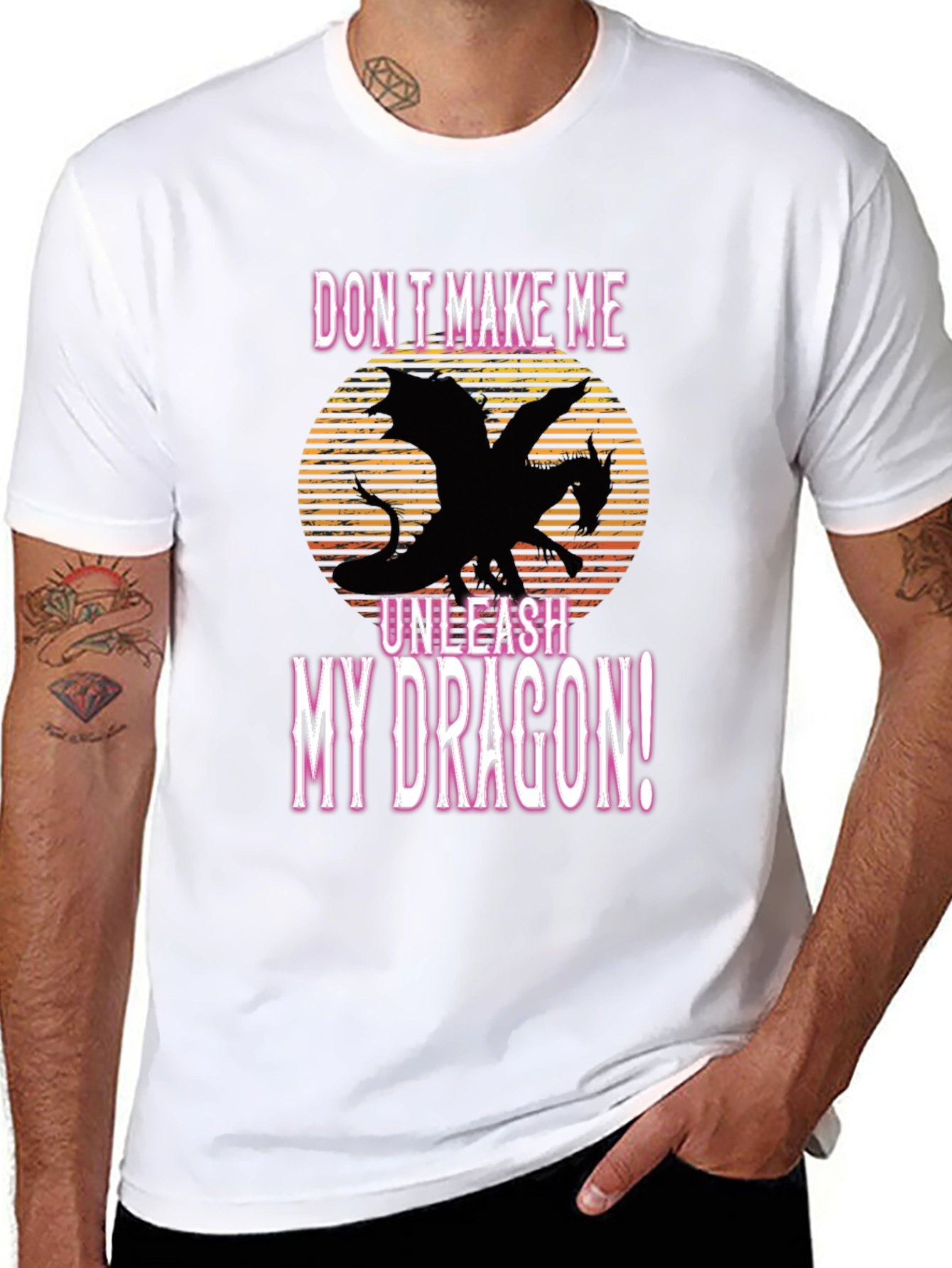 Unleash My Dragon Black Graphic Tee