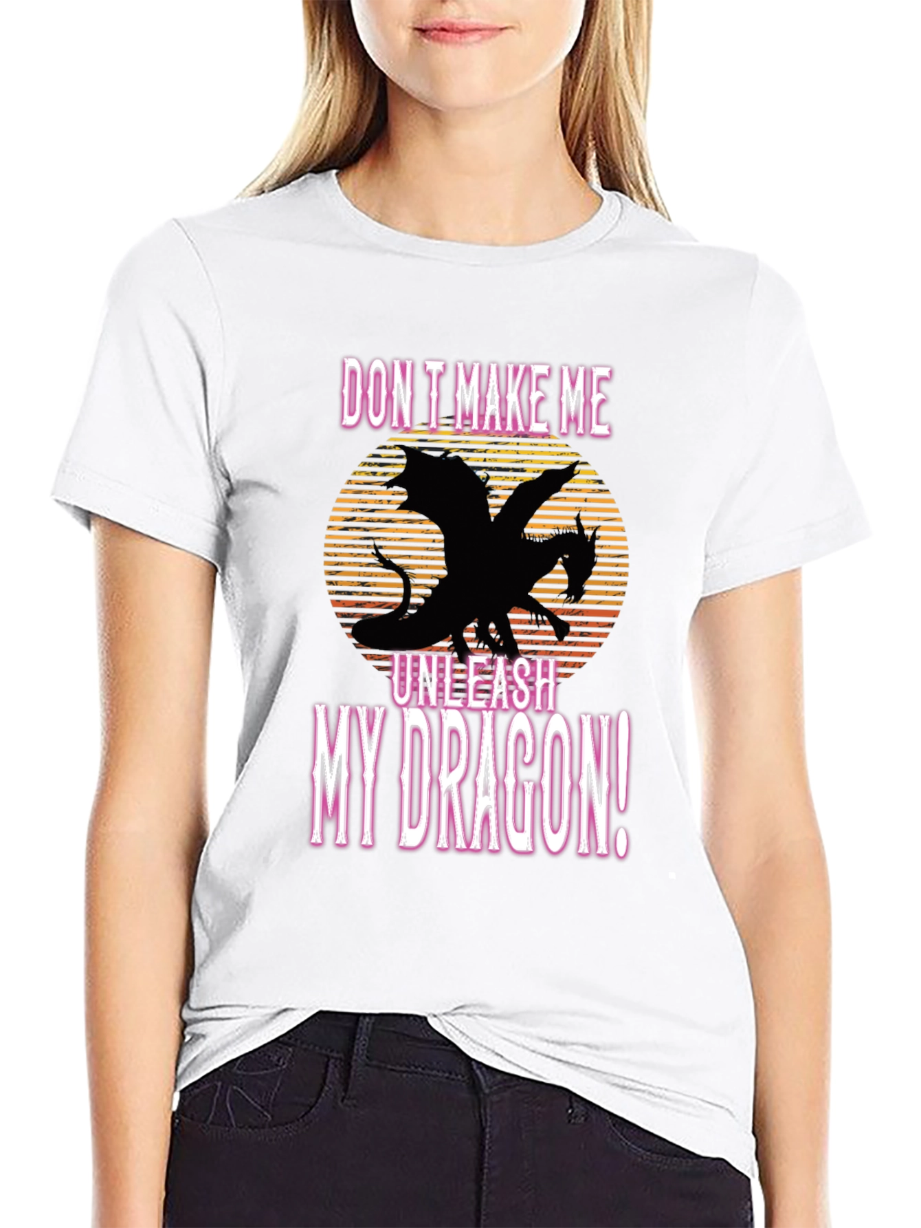 Unleash My Dragon Black Graphic Tee