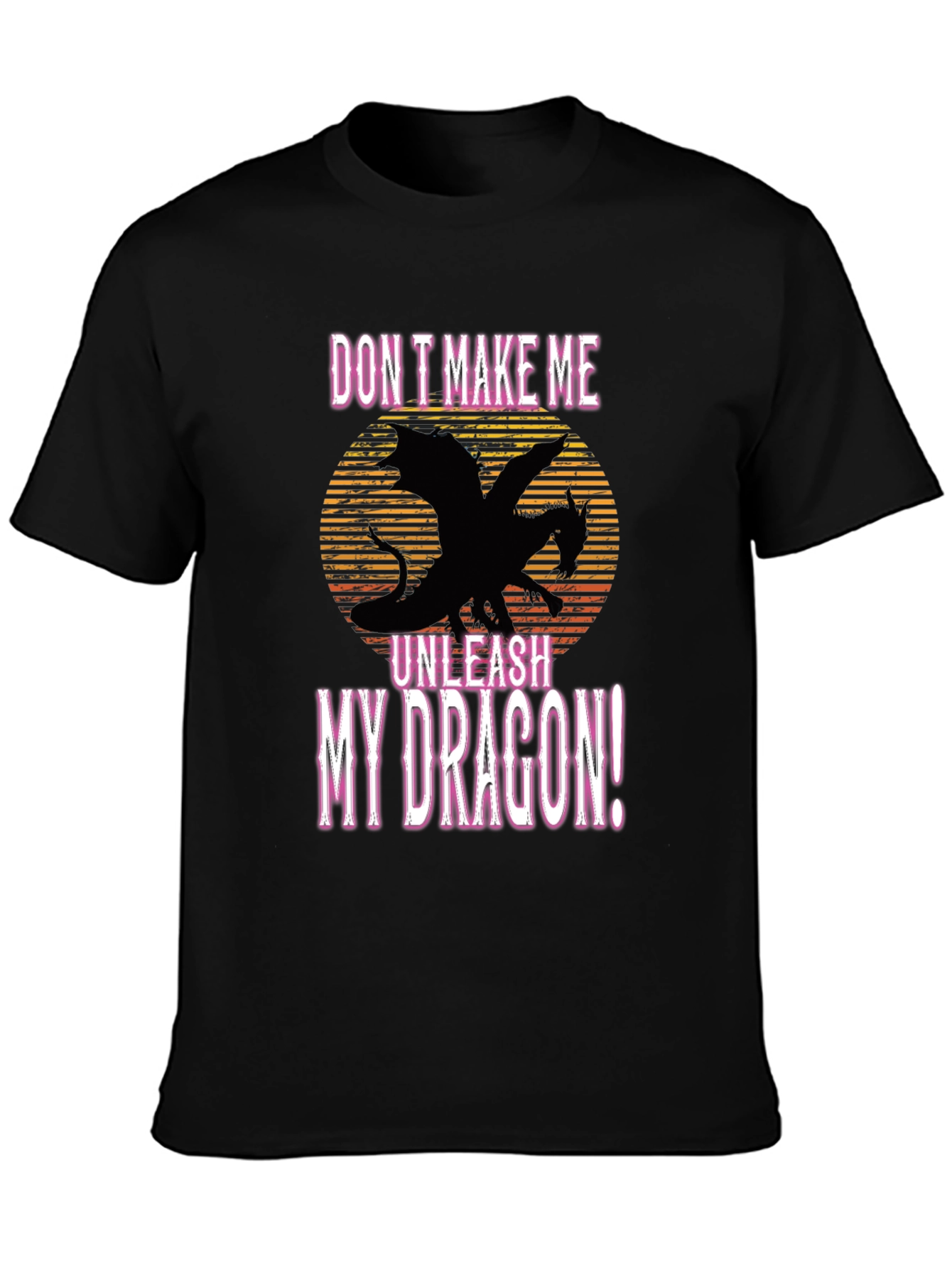 Unleash My Dragon Black Graphic Tee