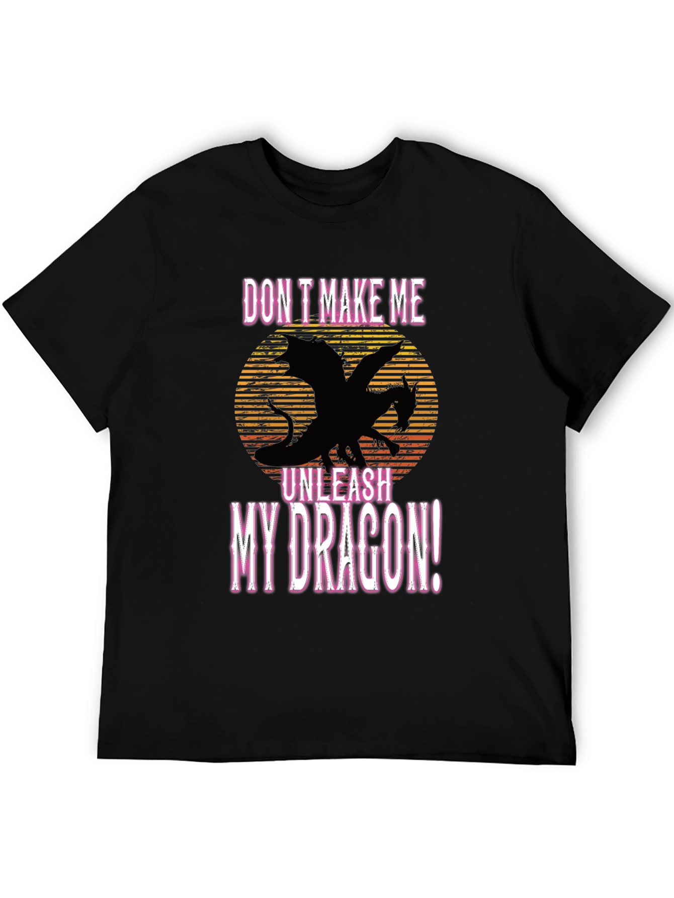 Unleash My Dragon Black Graphic Tee