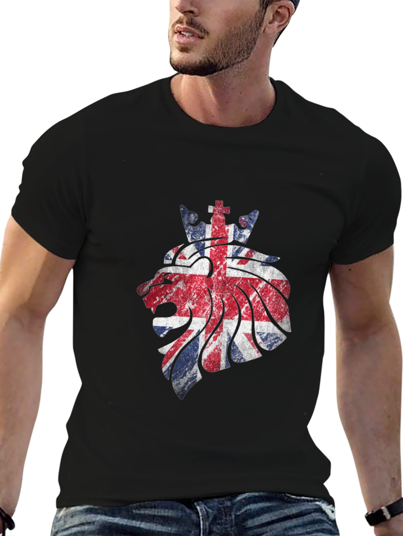 Union Jack Lion Graphic Tee - United Kingdom Pride