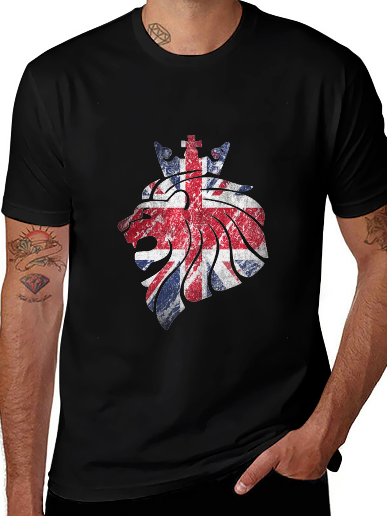 Union Jack Lion Graphic Tee - United Kingdom Pride