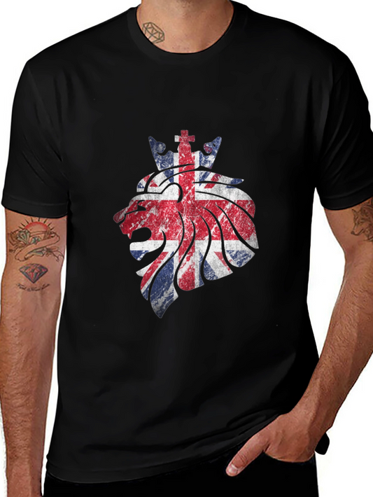 Union Jack Lion Graphic Tee - United Kingdom Pride