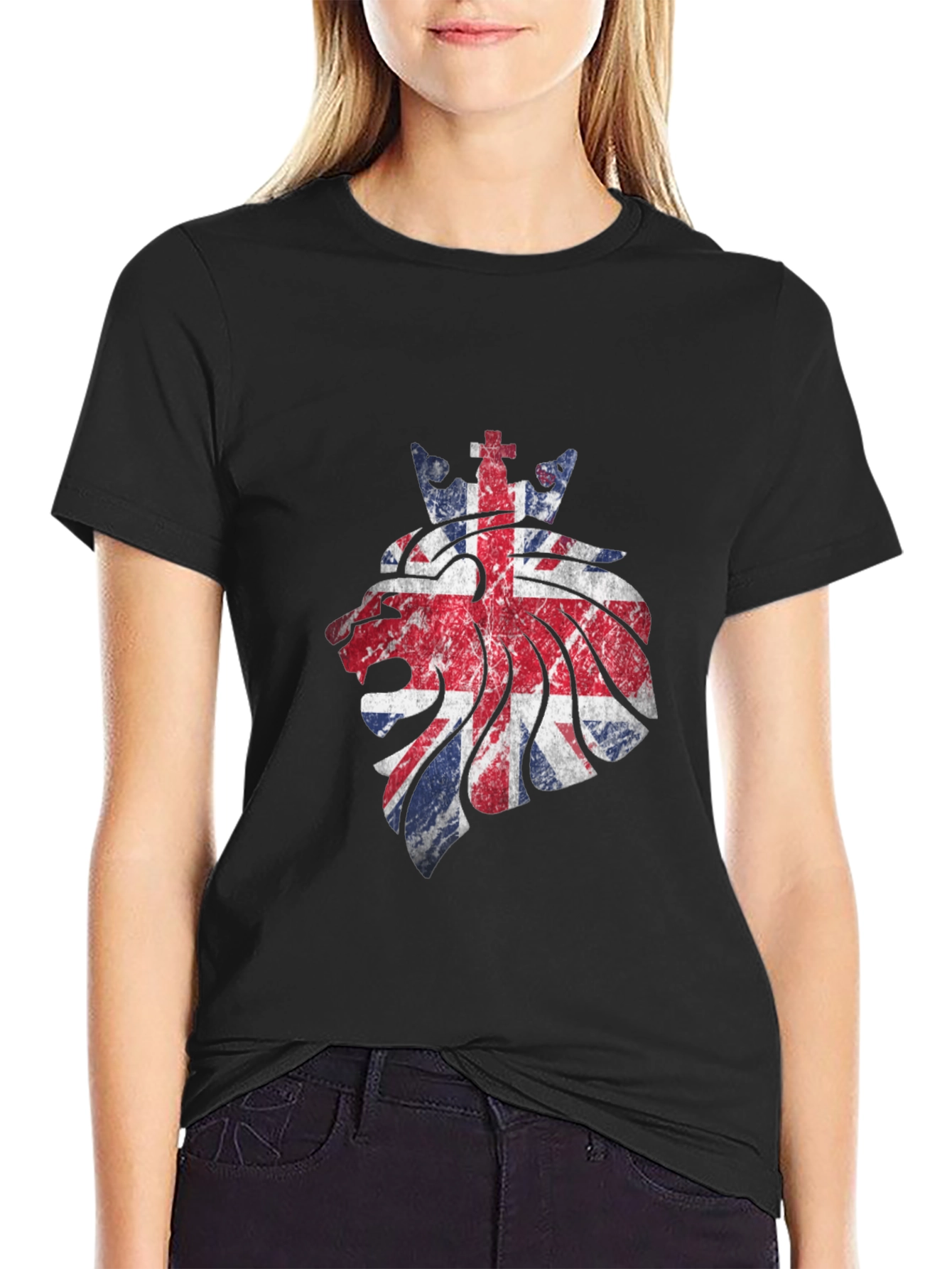Union Jack Lion Graphic Tee - United Kingdom Pride