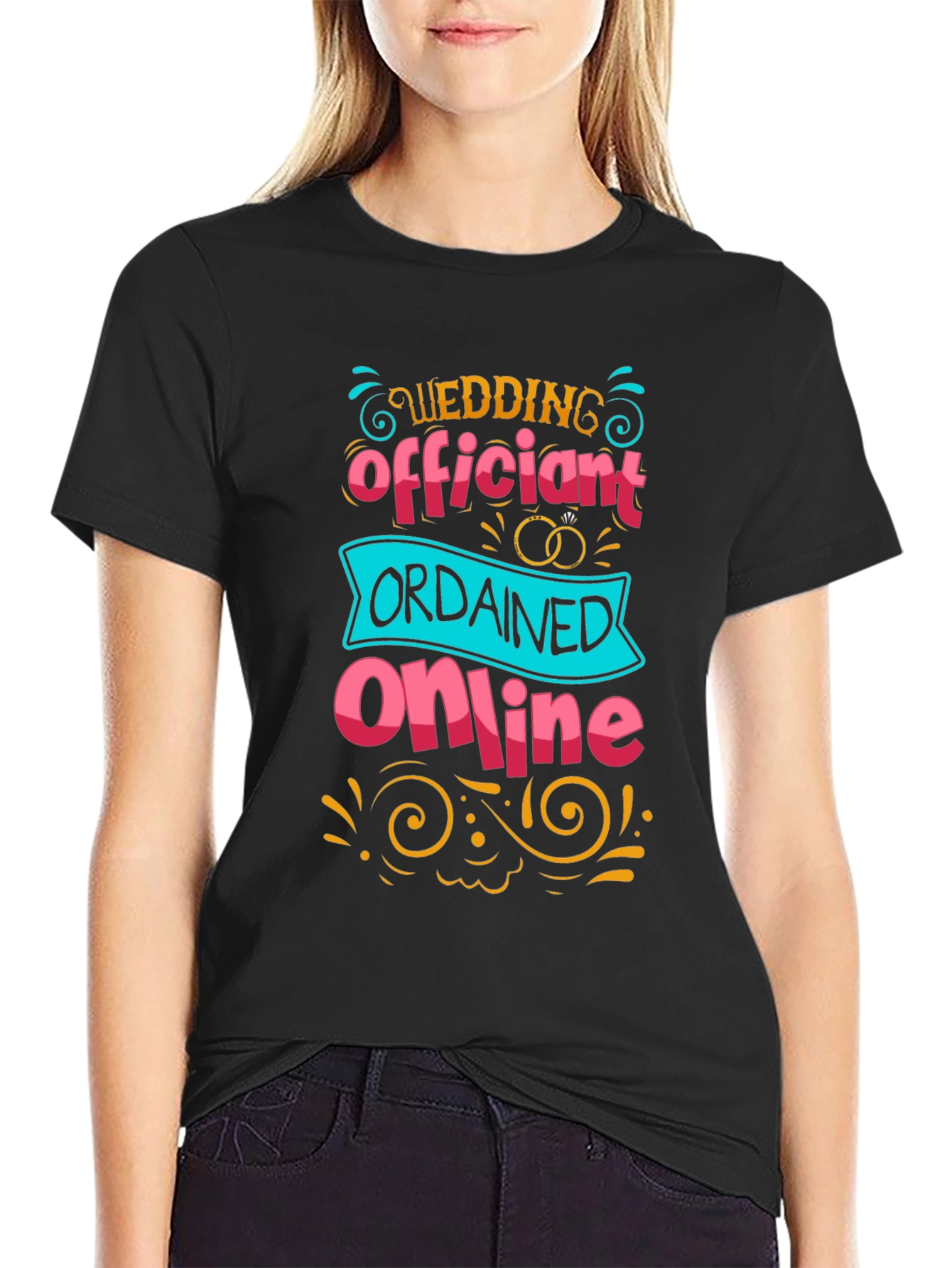 Wedding Officiant Ordained Online T-Shirt