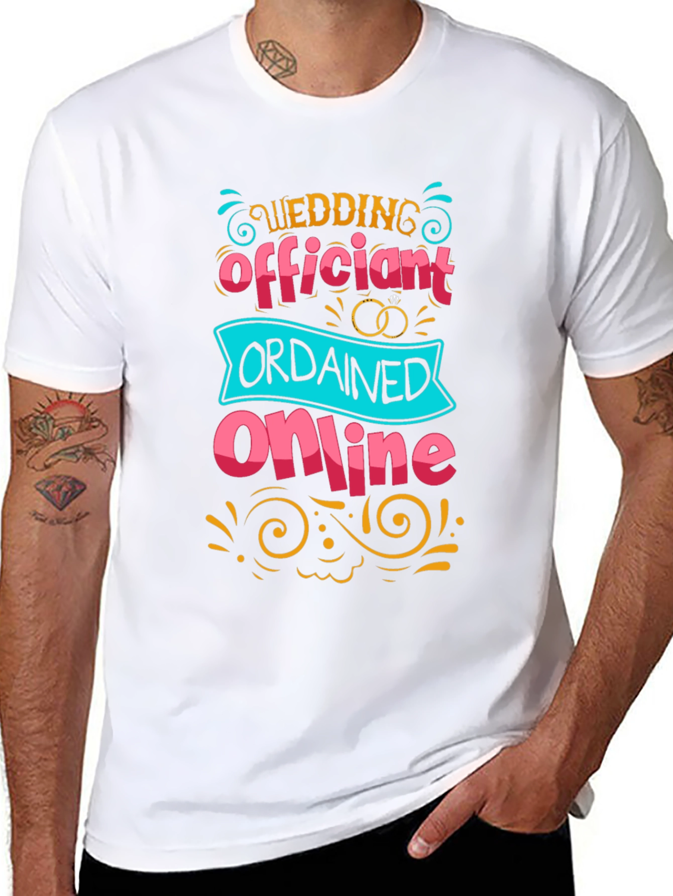 Wedding Officiant Ordained Online T-Shirt