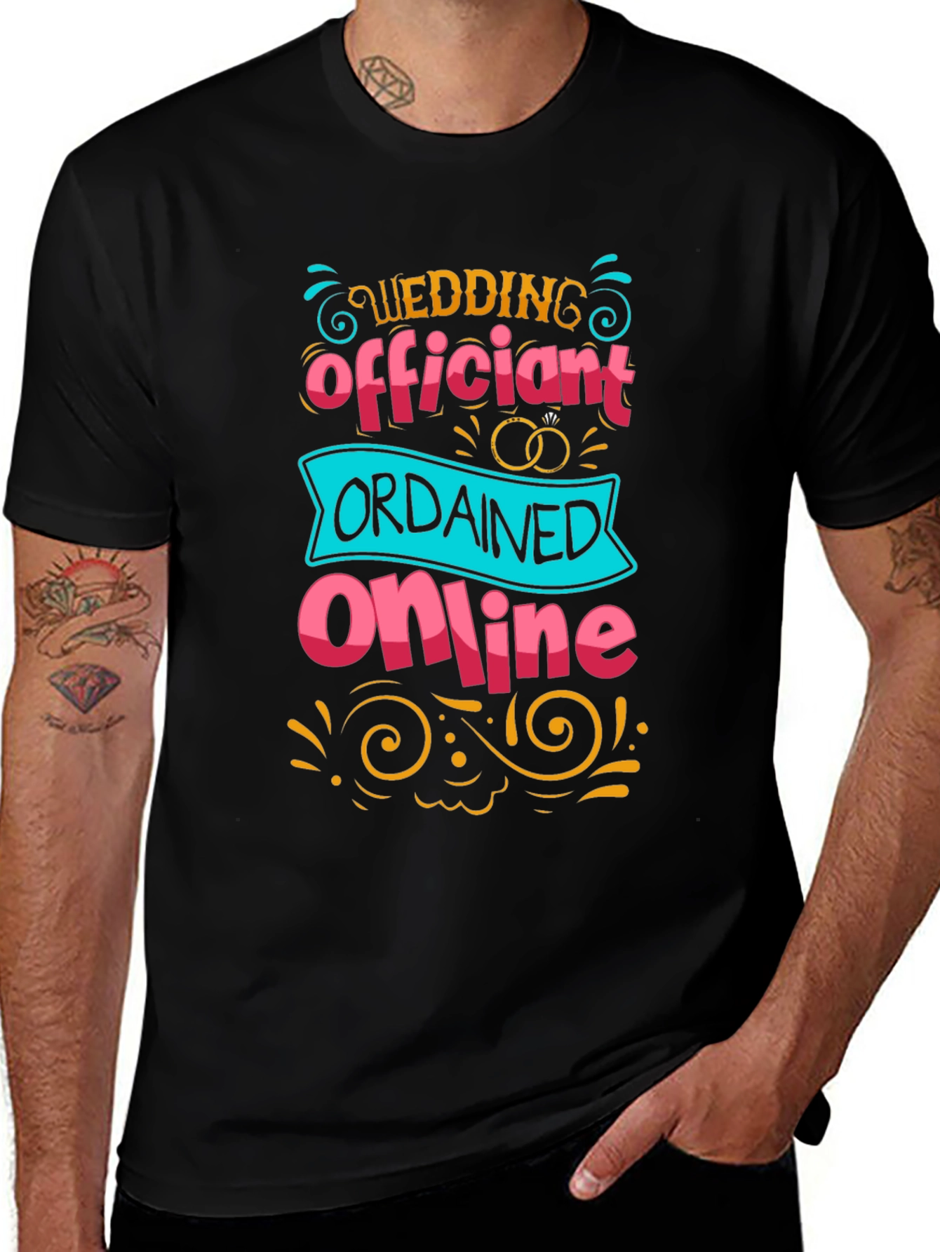 Wedding Officiant Ordained Online T-Shirt