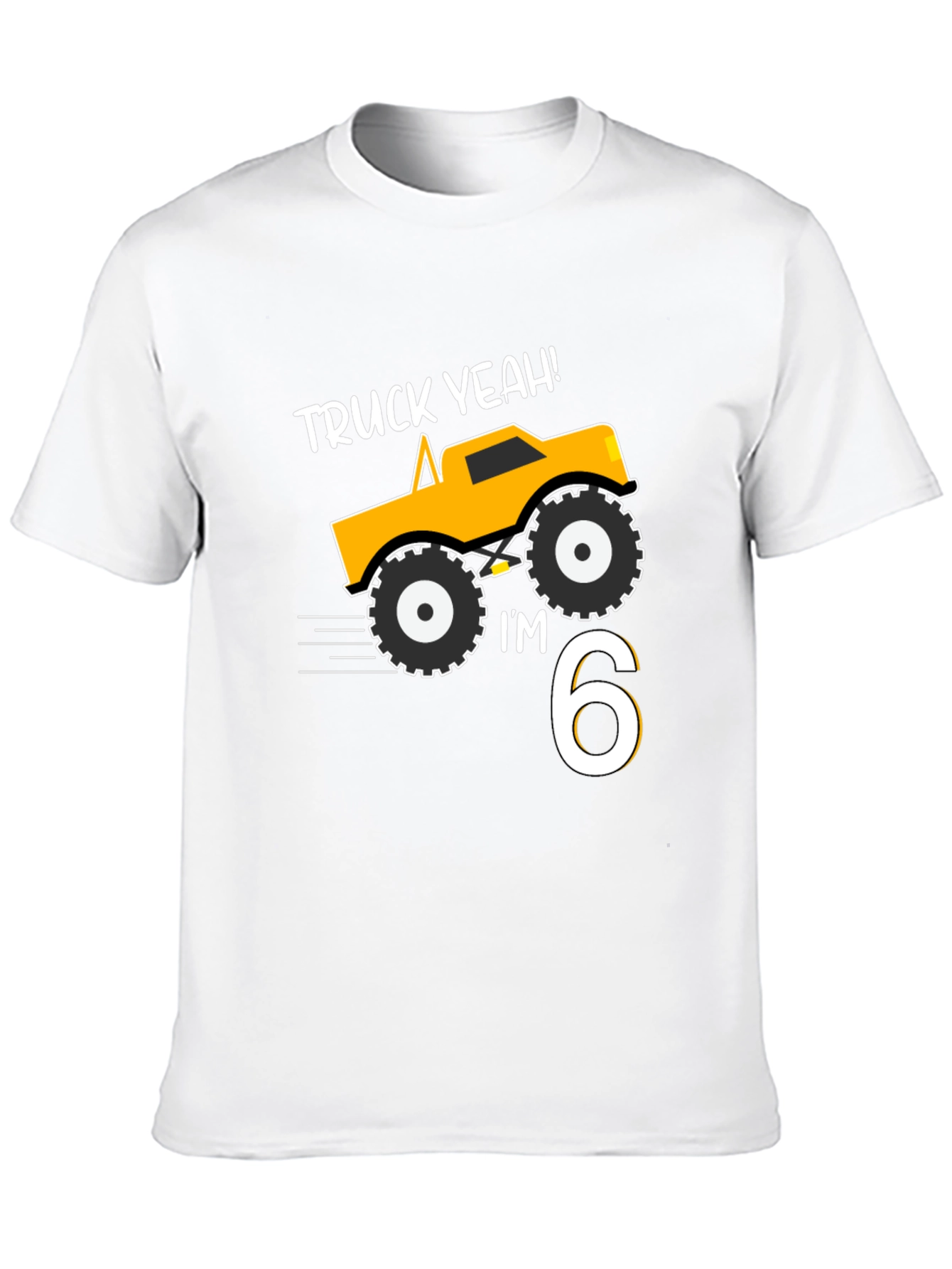 Truck Yeah! 6th Birthday Boy T-Shirt