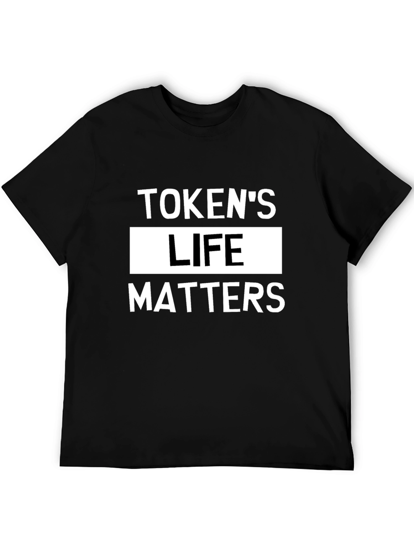 Tokens Life Matters Graphic Tee - Black Cotton T-Shirt