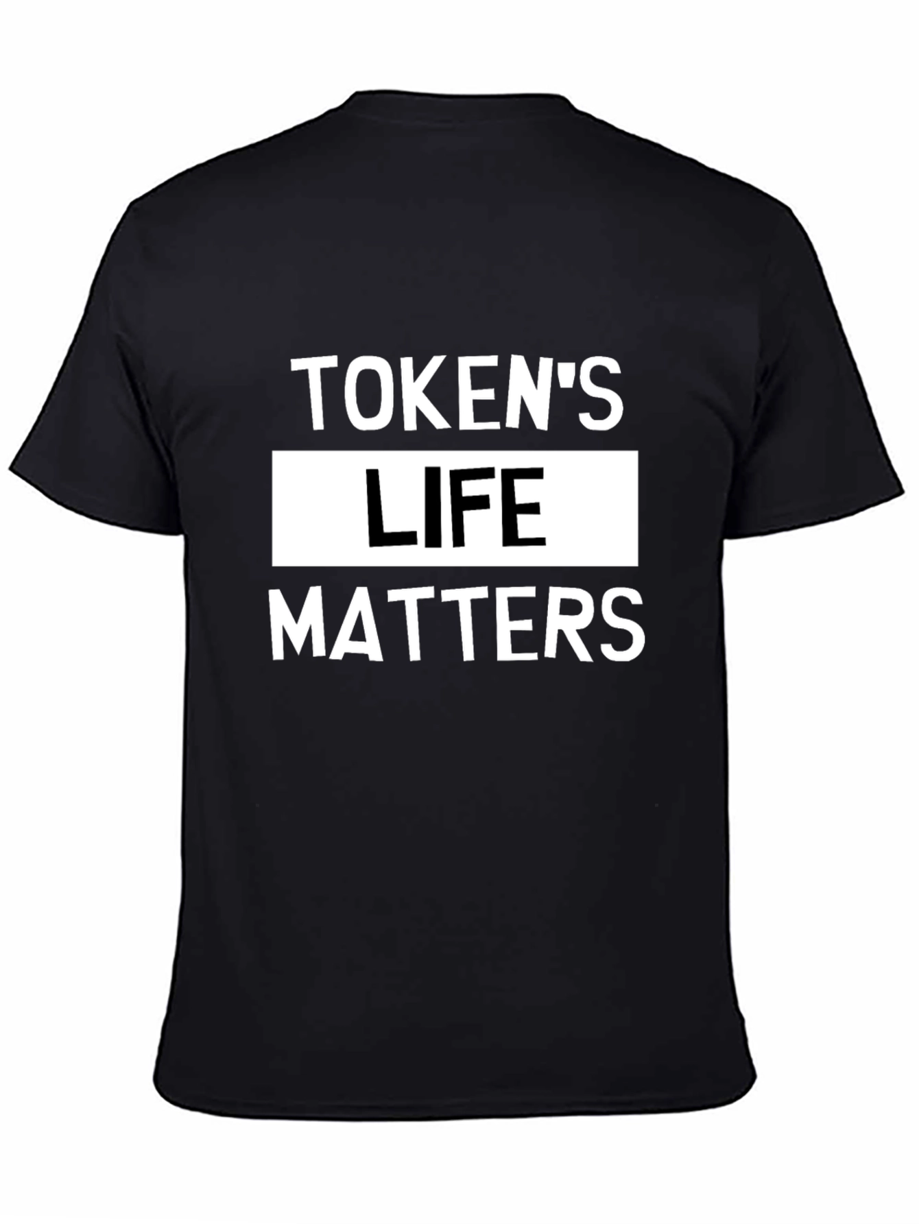 Tokens Life Matters Graphic Tee - Black Cotton T-Shirt