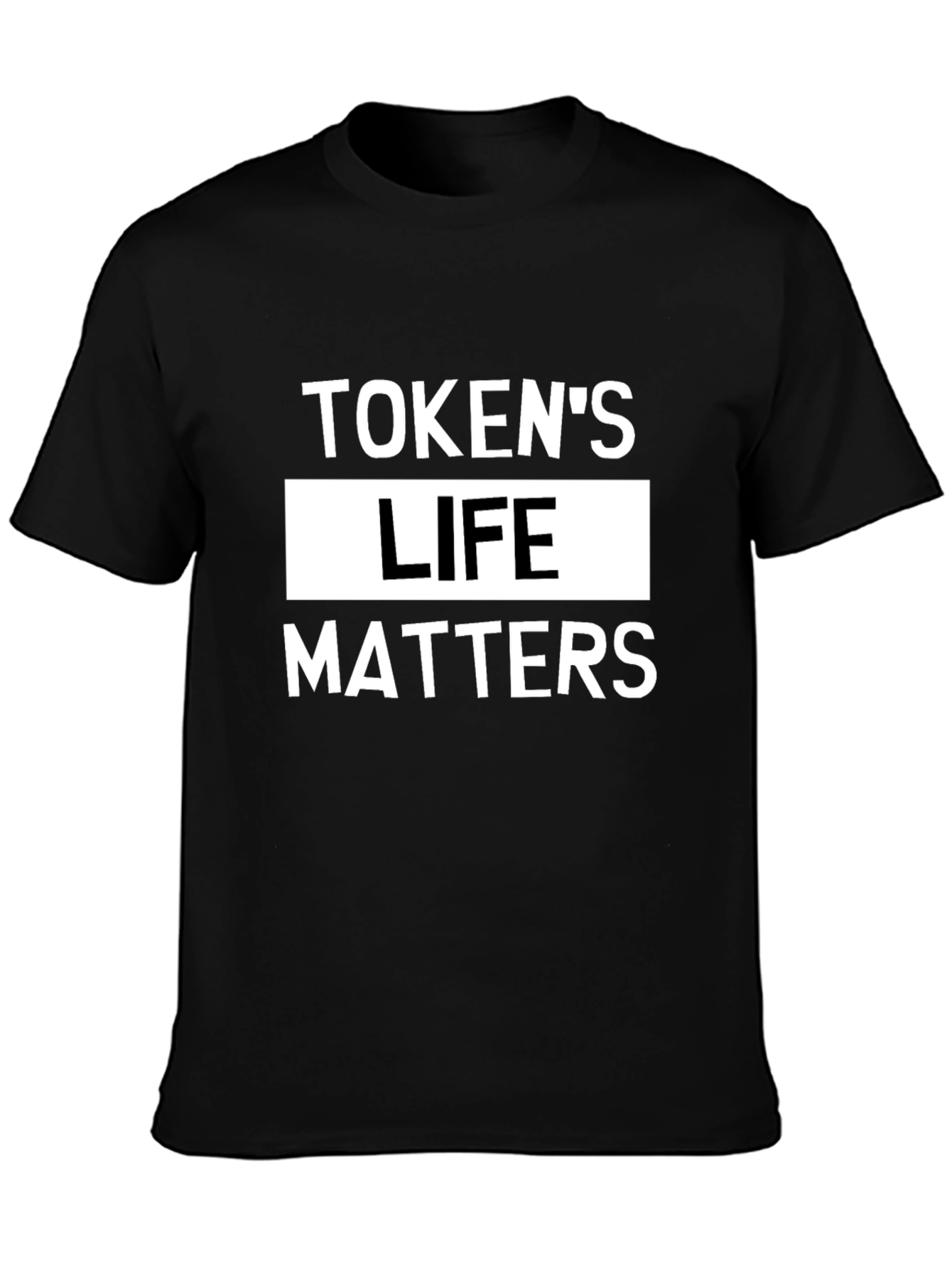 Tokens Life Matters Graphic Tee - Black Cotton T-Shirt